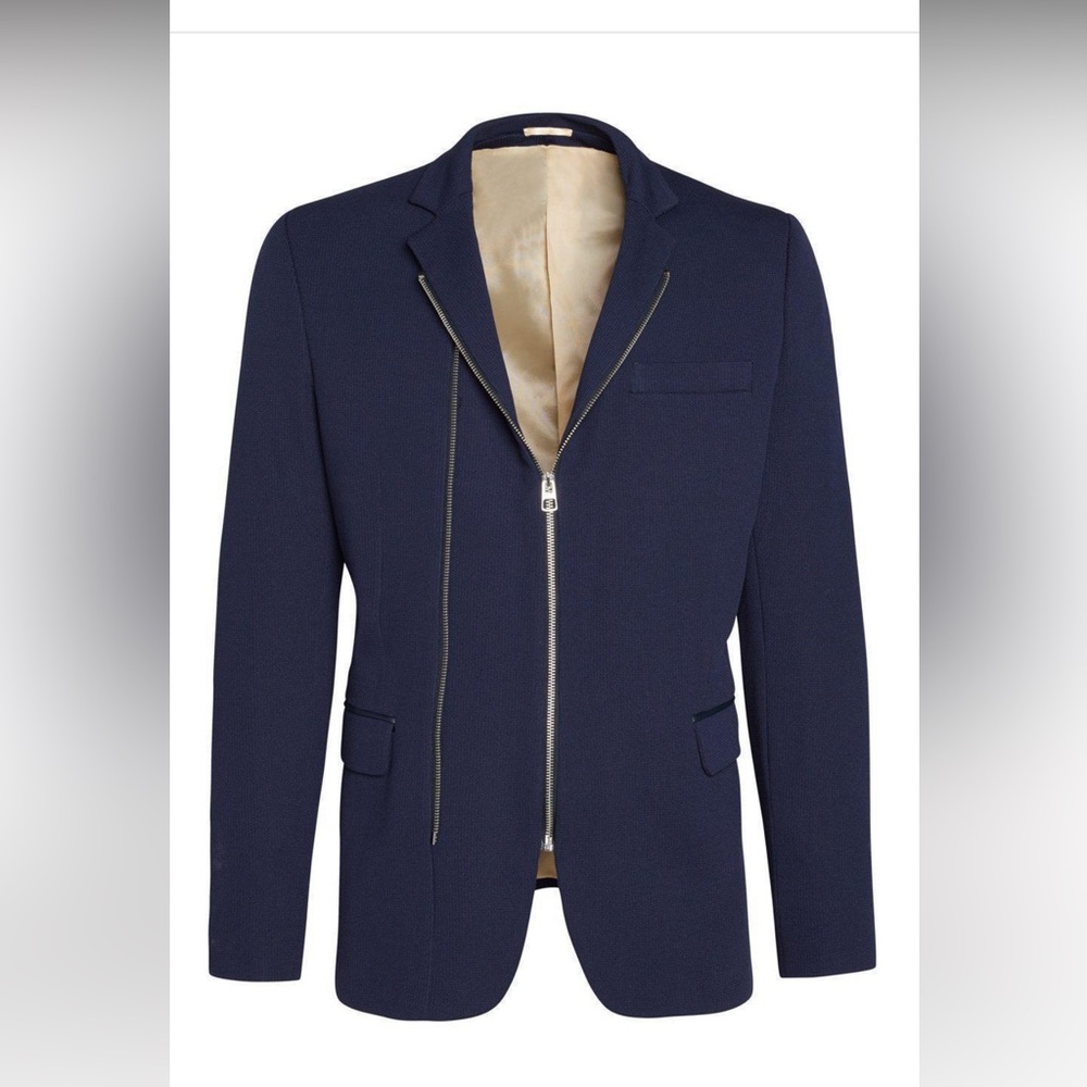 Double zipper jacket - navy
